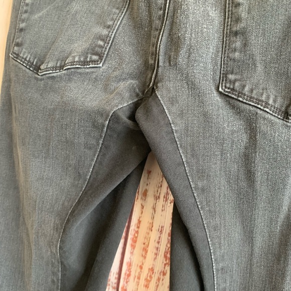 Faded Black Stretch Knit Panel Slim Leg Jeans { Habitual } - Picture 5 of 13